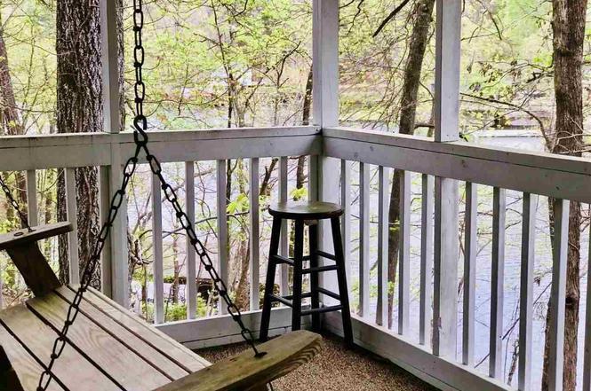 Coosa County Property for Sale - Dock on Water with Trees in Foreground